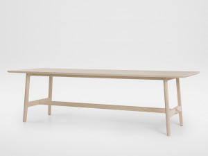 Прямоугольный обеденный стол из массива дерева