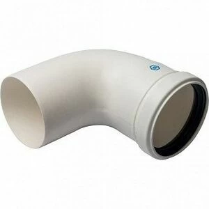 Угол дымохода STOUT DN80 87 градусов для конденсационных котлов