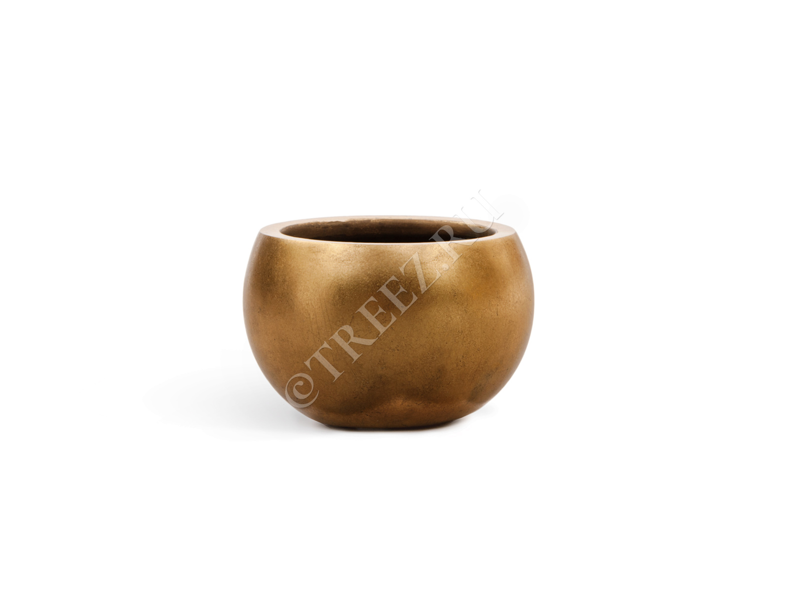 41.3318-04-016-GLD-43 Кашпо  Effectory - серия Metal - Полусфера - Сусальное золото Цветочная коллекция  - Вид №3