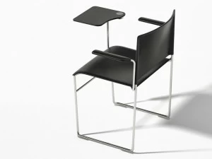 arper Стул для конференций из пластика с откидной крышкой Stacy