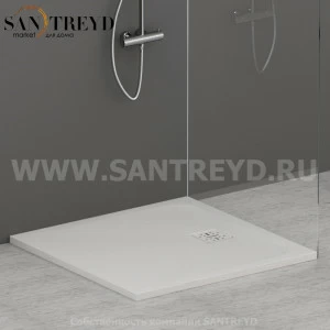 DR09090501 Душевой поддон 90x90 см цвет Белый бархат Globo DOCCIASMART Италия