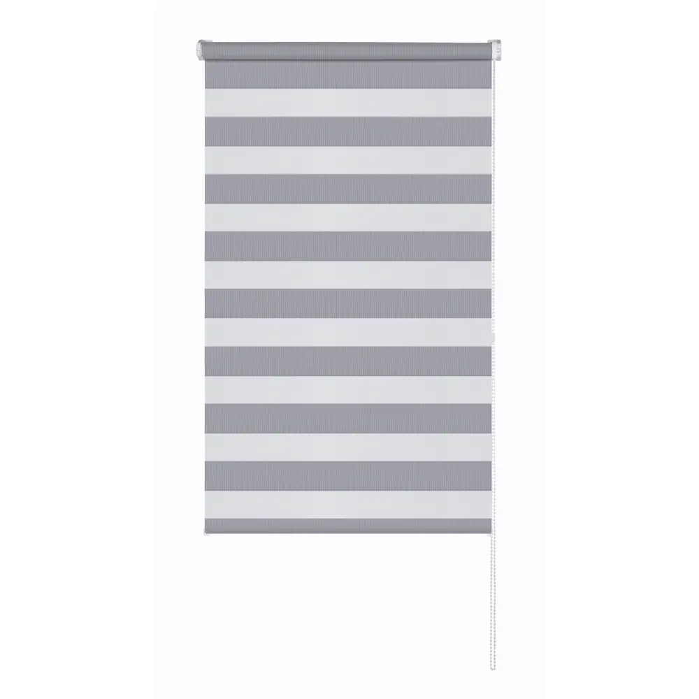 Рулонная штора день-ночь MIAMOZA Петер 70×160 см серая 89411357 STLM-1566223