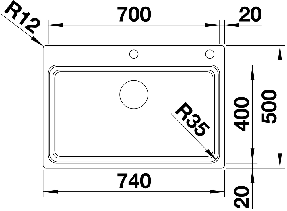 524274 Кухонная мойка Blanco Etagon 700-IF/A  Blanco Etagon - Вид №9