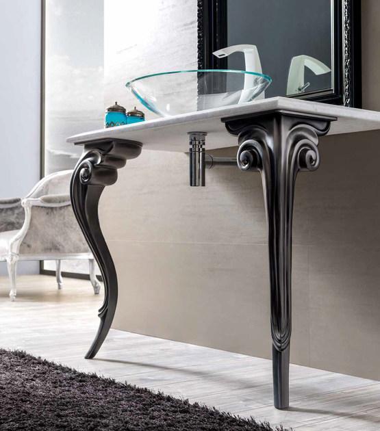 Lav-04 Накладная раковина на столешницу  овальная CorteZari Zoe gold - Вид №1