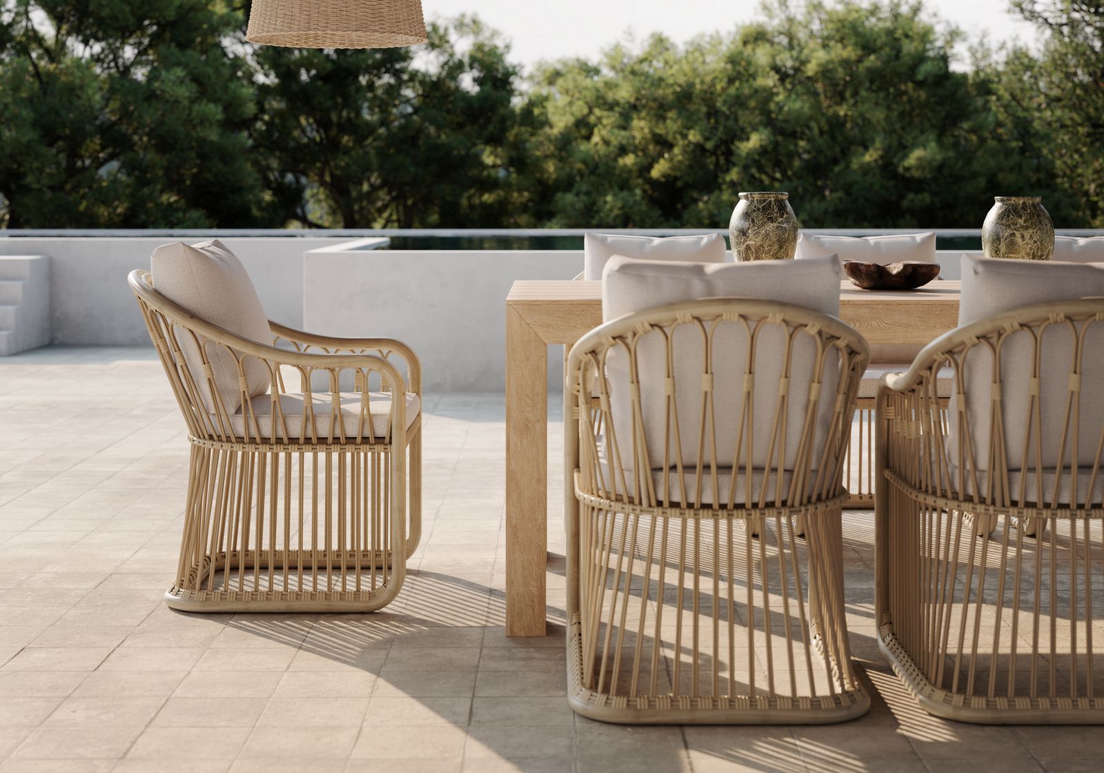 Садовый стул из синтетического материала и алюминия SNOC Elisa ARCH-00066987