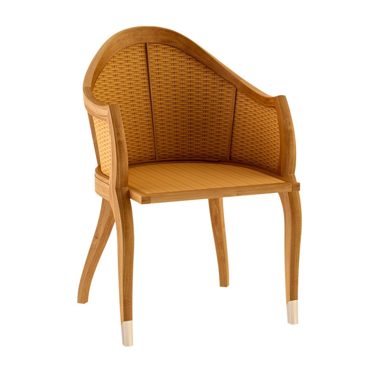 Стул для сада из тикового дерева с подлокотниками ASTELLO Тюльпан ARCH-00097754 - Вид №1