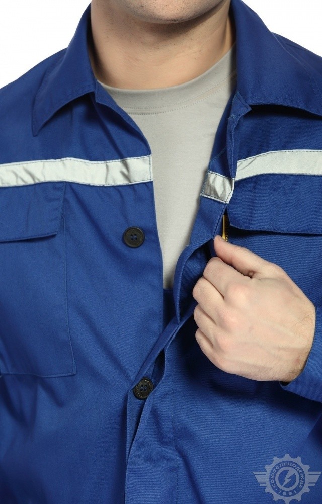 65541 Костюм "Эксперт-2" с СВП василек  Летняя спецодежда  размер 64-66/182-188  - Вид №16