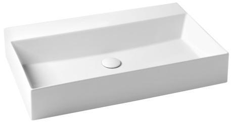 ELLP075450Q0 Подвесная раковина настенная прямоугольная Azzurra Ceramica Elegance белая