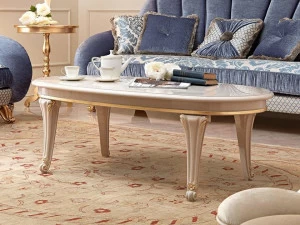 Barnini Oseo Овальный лакированный журнальный столик Diamante Dt 77