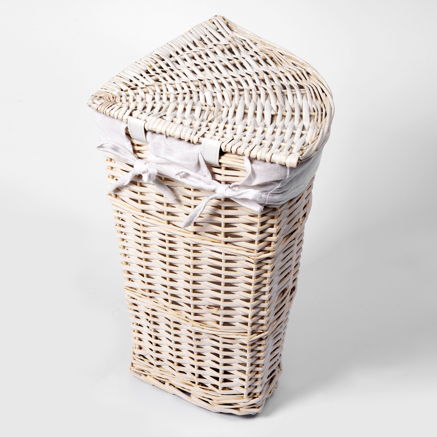 WB-560-L Vils Плетеная корзина для белья с крышкой WasserKRAFT  - Вид №1