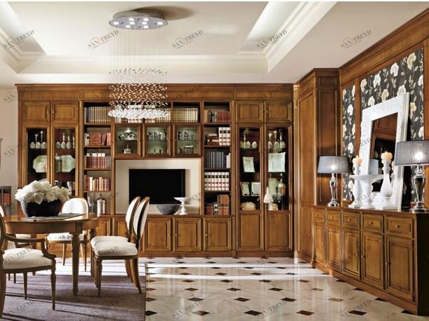 Martini Interiors Настенная система из орехового дерева с индивидуальной подставкой под телевизор Oliver’s house sun-id-1479603