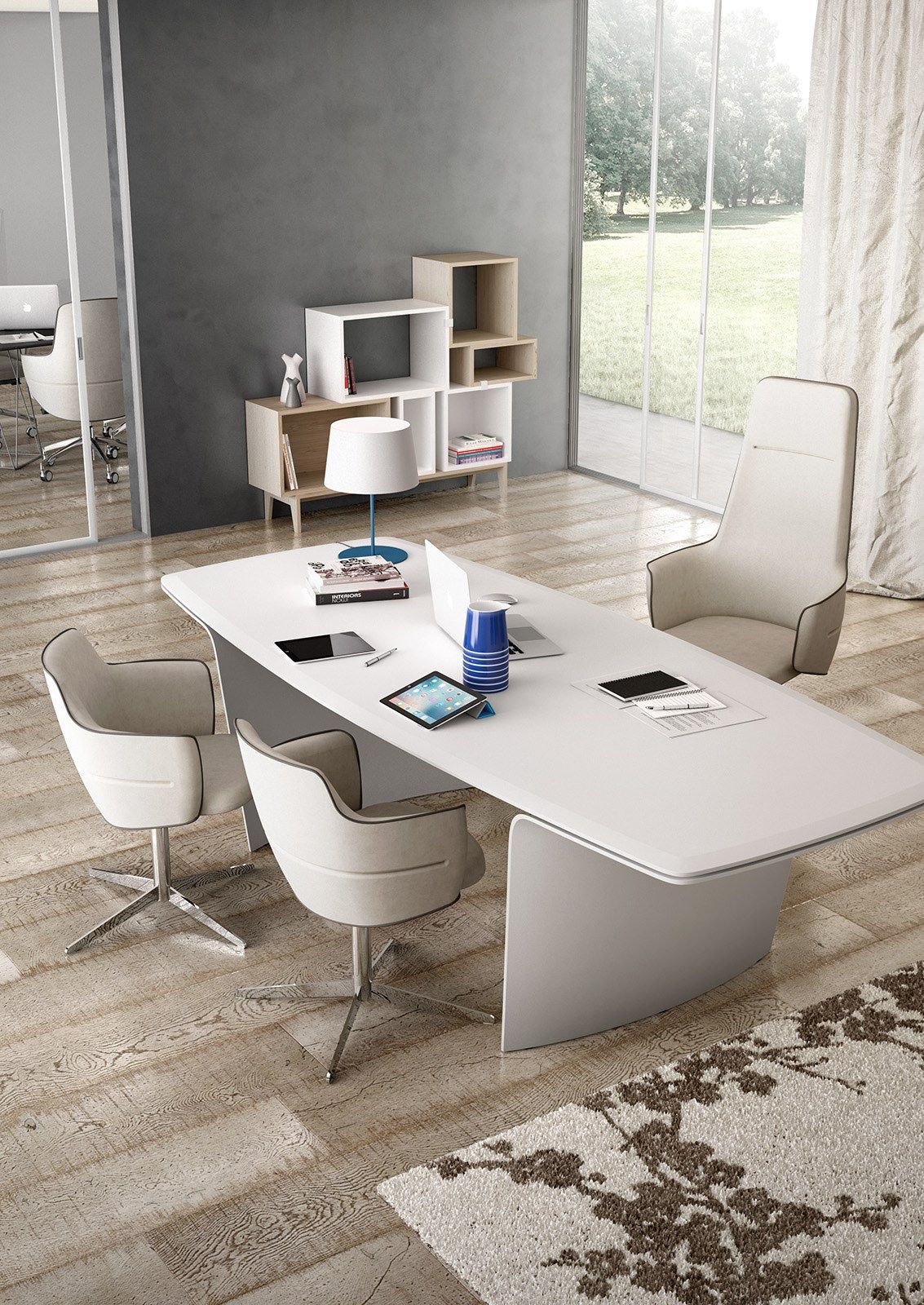 Регулируемое по высоте кожаное офисное кресло с подлокотниками Leyform ARCH-00129489 - Вид №5