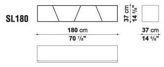 B&B Italia Открытый двусторонний книжный шкаф из Corian® Shelf sun-id-1481264 - Вид №8