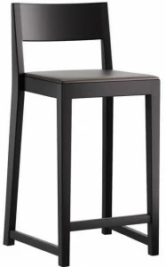 horgenglarus Высокий табурет из массива дерева со спинкой Miro