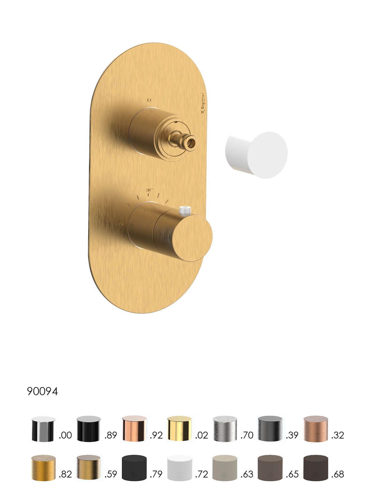 Термостатический встраиваемый смеситель для душа Rubinetterie Frattini душевые кабины ARCH-00034873 - Вид №15