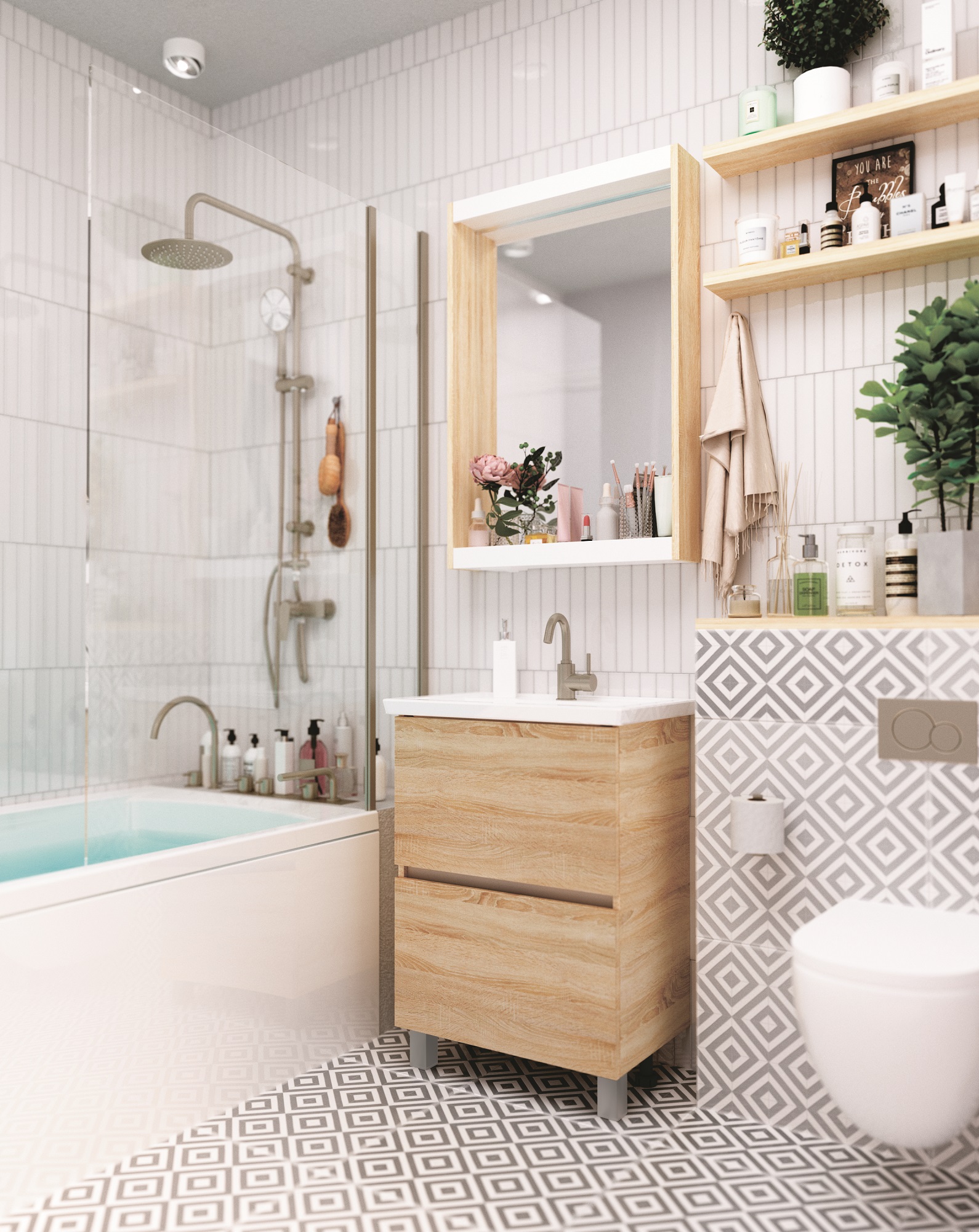 У76060 Тумба Aris 60Н 2я. Дуб Сонома 1 Marka ARIS - Вид №1