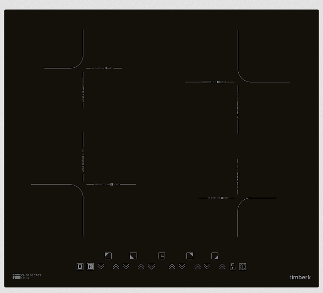 9976470 Индукционная варочная поверхность Timberk T-HI4GL86 STDN-0029652