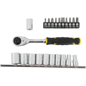 Набор торцевых головок с ключом Stanley Fatmax FMMT82679-0 1/4 дюйма, 22 шт.