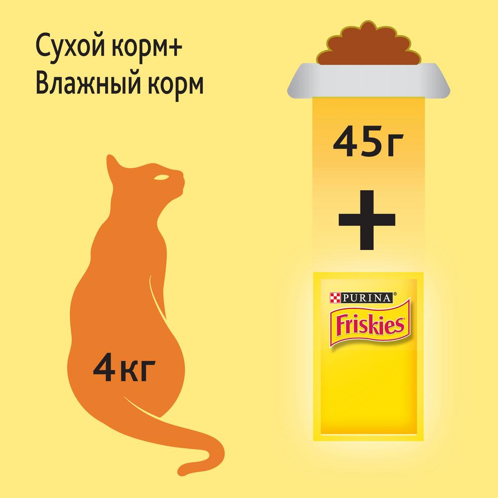 ПР0051845 Корм для кошек с курицей и полезными овощами, сух. 300 г Friskies  - Вид №10