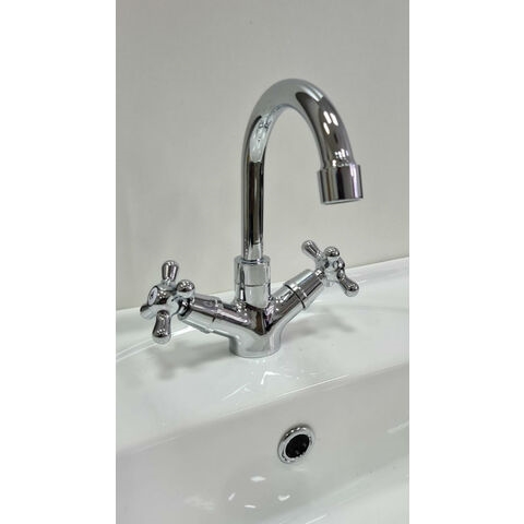 Orange OneLife P03-008cr Полимерный двухвентильный смеситель для кухни, цвет: хром Никель sun-id-1517128 - Вид №1