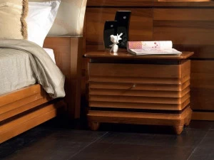 Cantiero Прямоугольная прикроватная тумба из массива дерева с ящиками Elettra night El012