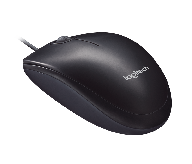 910-001794 Mouse optical m90 dark grey (1000dpi, optical, usb, 3btn+roll) retail Logitech Santreyd  - Вид №1