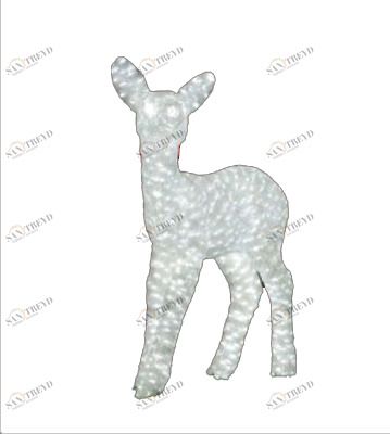 Световая Фигура "Благородный Олень" Малыш 3D ELKI СВЕТОВЫЕ ФИГУРЫ 017736 Белый 