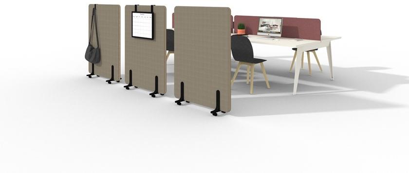 Martex Свободно стоящая офисная перегородка из ткани Nucleo sun-id-1407612 - Вид №5