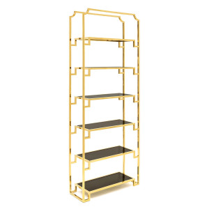 700434-93 ABHIKA ШКАФ HOLLY H230 90X32 BLACK/GOLD
