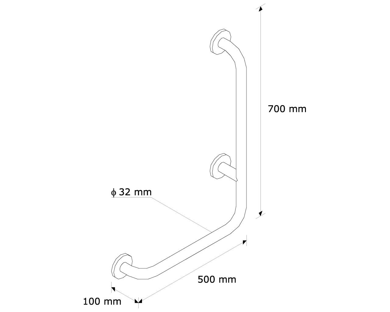 TPC14 ФИКСИРОВАННЫЙ УГЛОВОЙ ПОРУЧЕНЬ, СЛЕВА Merida  - Вид №1