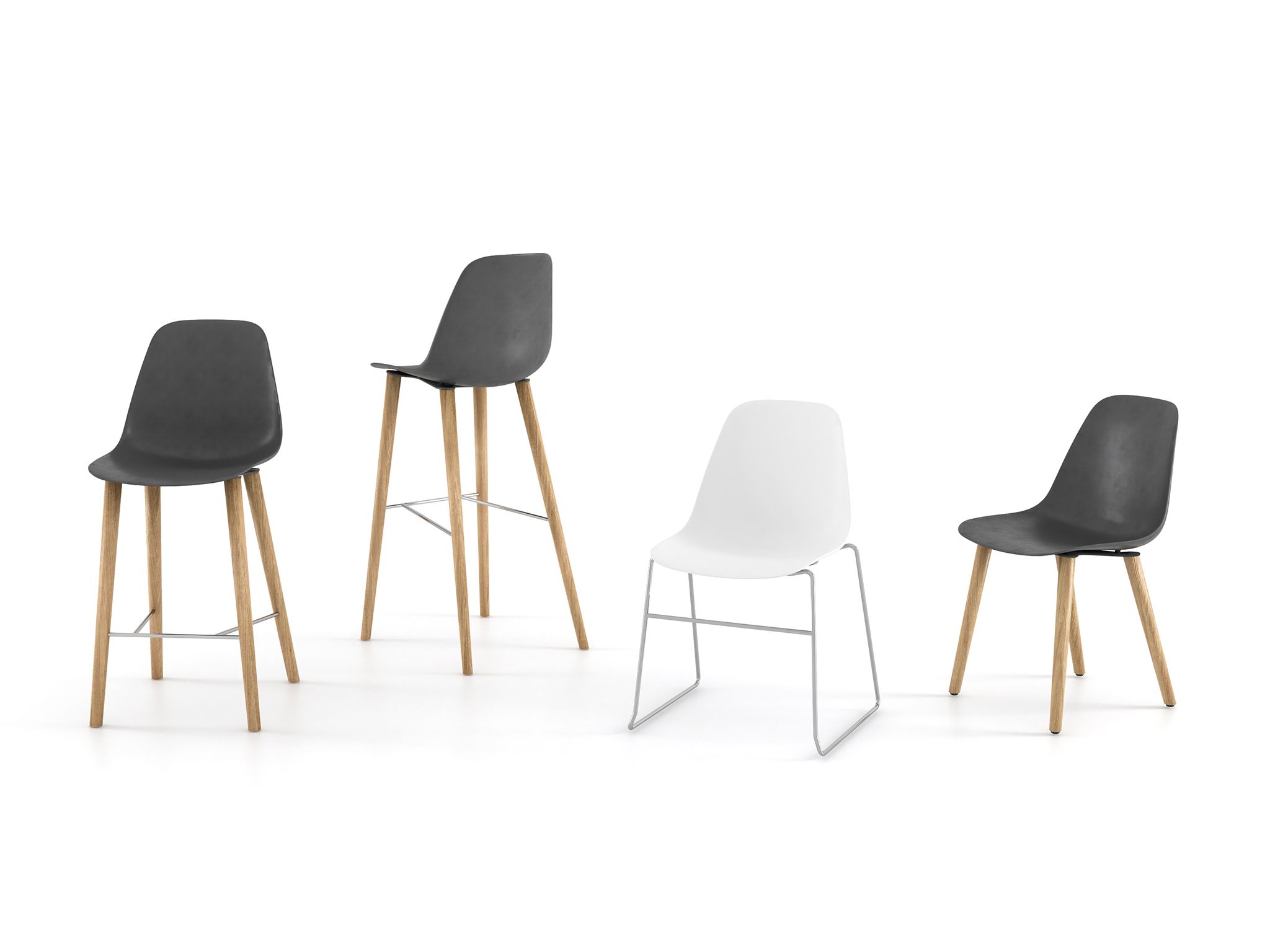 Штабелируемый стул из полипропилена ESTEL GROUP ARCH-00023046 - Вид №1