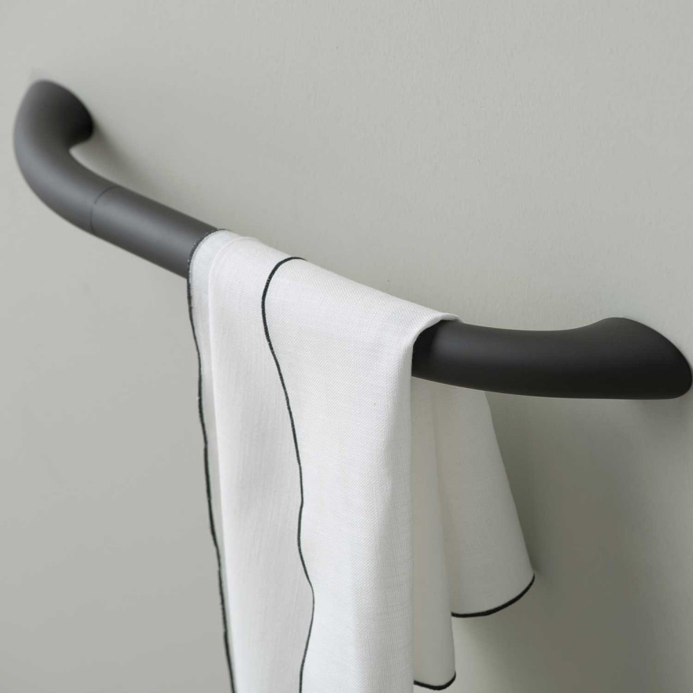 ST-M35-TSFAEVER Life Design Держатель для полотенец 35 см - Style  Тотальный мягкий антрацит  - Вид №1