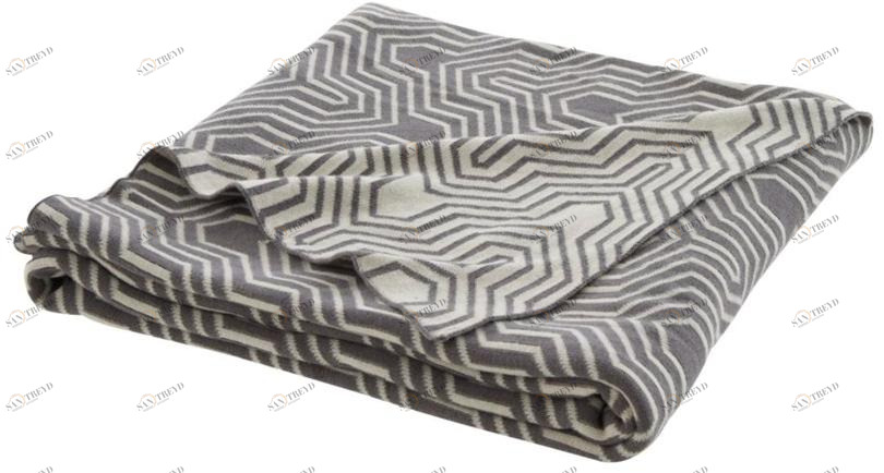 Ligne Roset Двусторонняя хлопковая клетка с графическими мотивами  11020006 