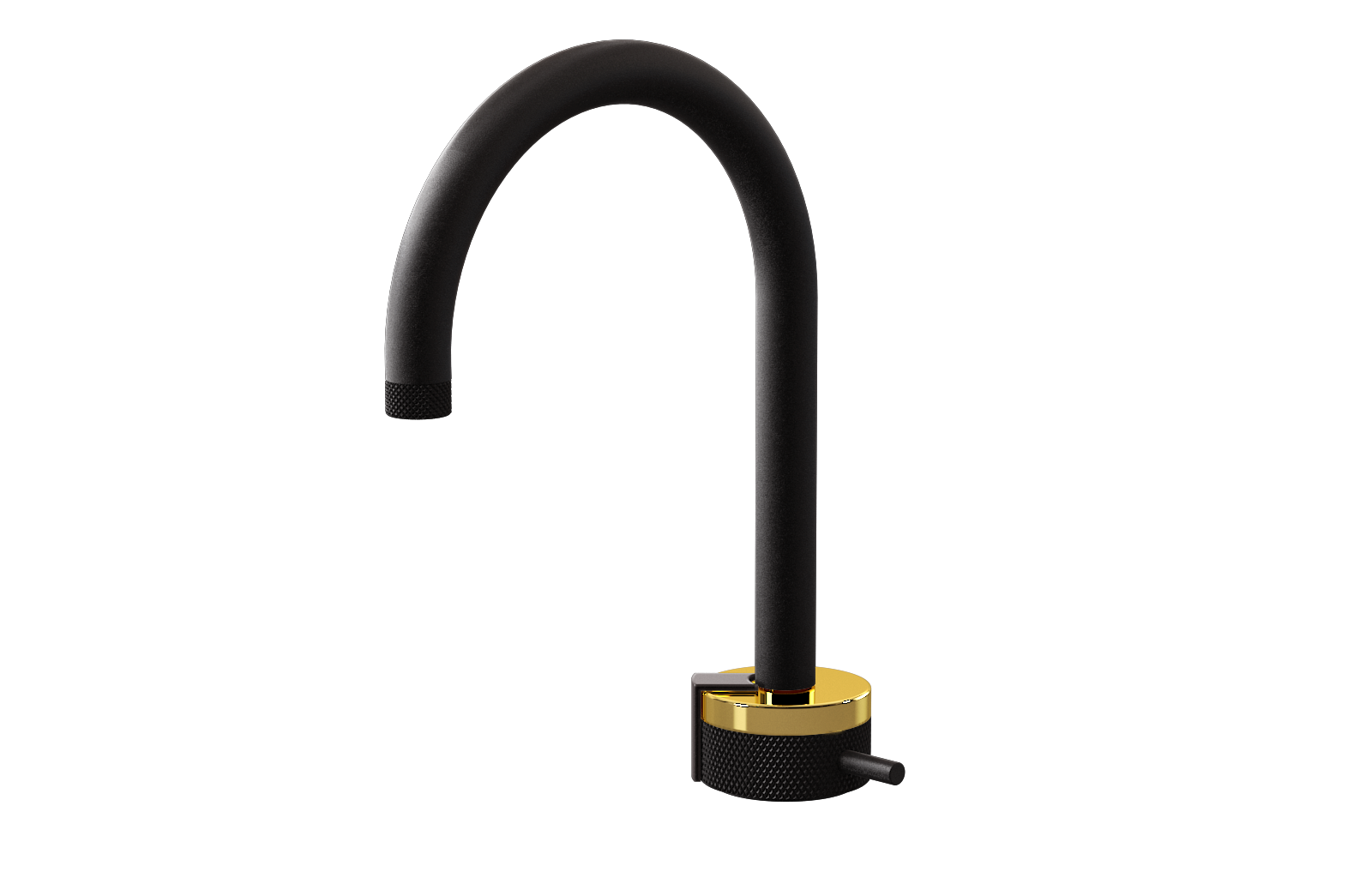 E-11502-R1AU-L2GM-BK Однорычажный прогрессивный смеситель для раковины - излив 16см GRAFF MOD+