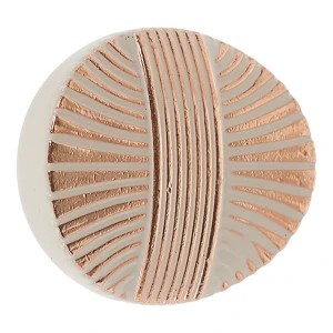 Мебельная ручка-кнопка Jet белое золото