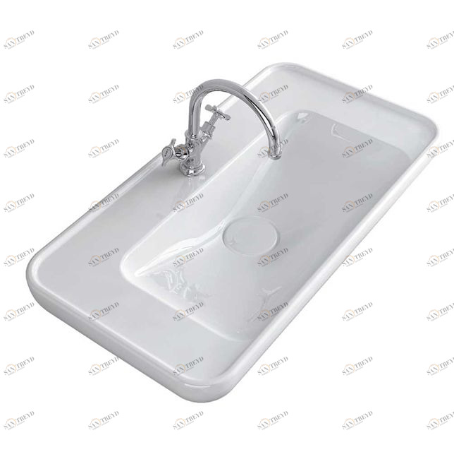 0120444 Накладная раковина под столешницу  овальная Avila Dos 