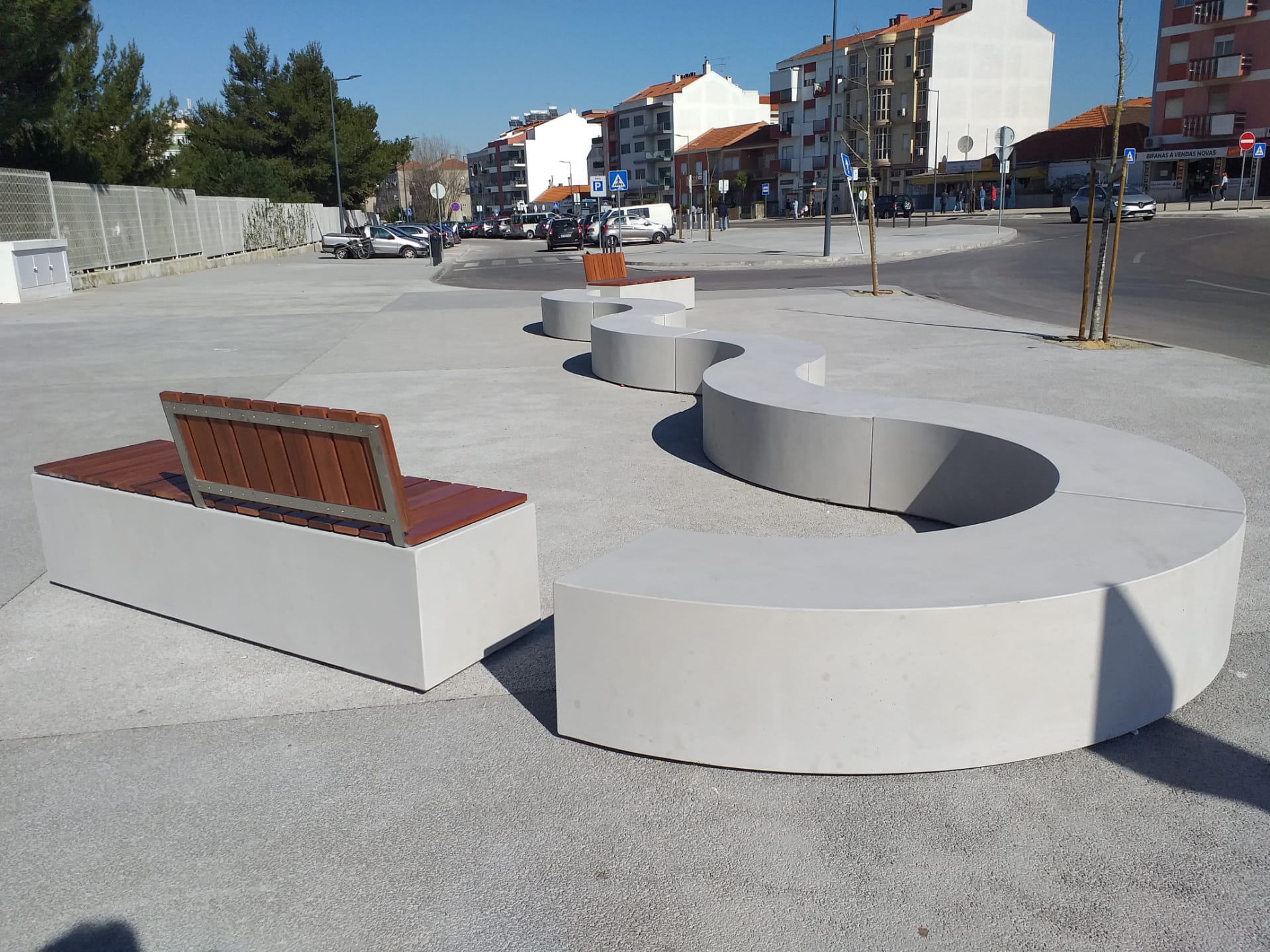 Модульная бетонная скамья со спинкой SIT Box to Box ARCH-00100946 - Вид №5