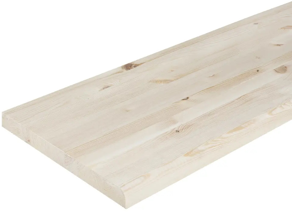 Santreyd Подоконная доска из хвойной древесины с элегантным скругленным краем 16898353