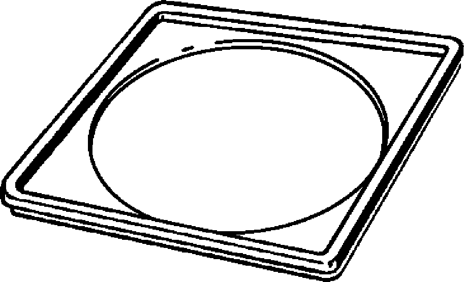 Канализационная арматура  Трапы для ванных Advantix  Оборудование  Надставные элементы, рамки для установки решеток VIEGA 627 027 Модель 4949.4 Santreyd  - Вид №1