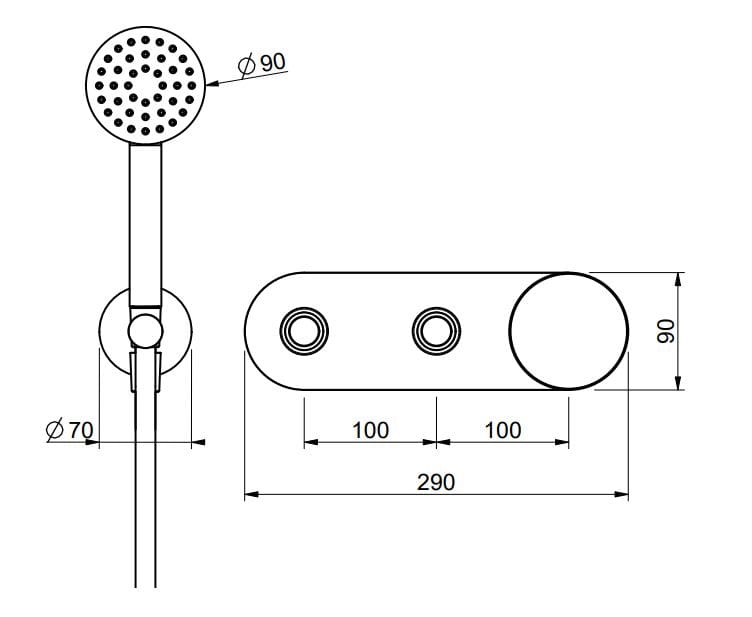 Смеситель для душа с одной ручкой QD Magistro Lab Eternal ARCH-00048616 - Вид №3