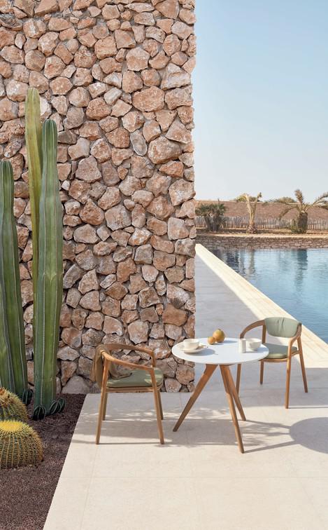 MNST970 Обеденный стол teak nero 264см x 118см Manutti Torsa - Вид №2