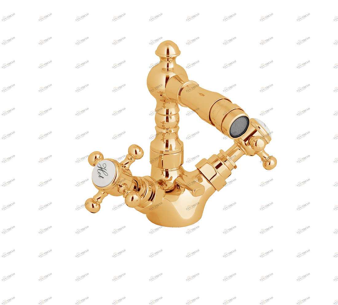 Gentry Home Центр смесителя для раковины до центра два отверстия под смеситель мм Antique Темное золото GH103186