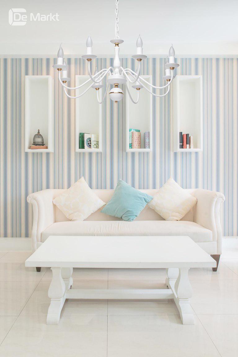 Подвесная люстра De Markt Свеча 301018608 белая DE MARKT СВЕЧА 185469 Белый  - Вид №1