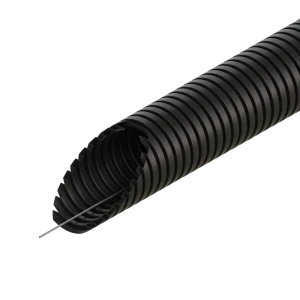 Труба гофрированная Экопласт ПНД D40 мм 20 м легкая цвет черный