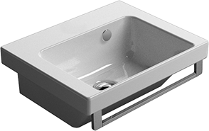 8684111 Подвесная раковина настенная овальная GSI ceramica Norm белая - Вид №1