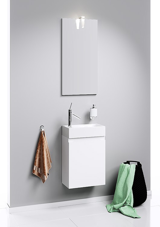 Леон-МР панель с зеркалом и светильником, цвет белый AQWELLA Leon-MP sun-id-277960 - Вид №2