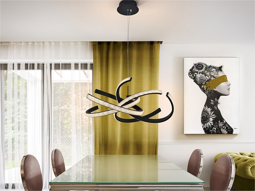 108981 Подвесной светильник 60Ø черный Schuller Ring II  - Вид №1