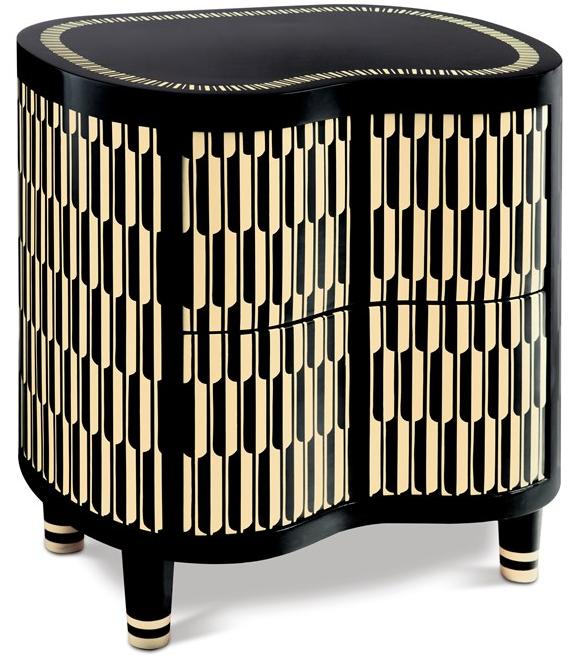 Scarlet Splendour Тумбочка овальная Vanilla noir sun-id-1445204 - Вид №2