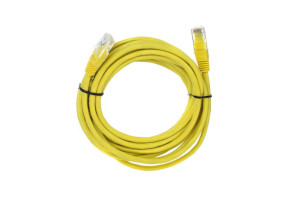 16170677 Литой патчкорд UTP, категория 5е, 5,0м, желтый NA102-Y-5M Telecom