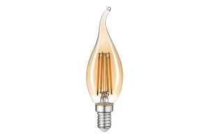 16160231 Светодиодная лампа LED FILAMENT TAIL CANDLE 7W 695Lm E14 2400K GOLD TH-B2118 Thomson